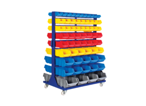 Mobile metal workshop shelf 1070x880x1600 mm