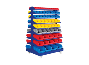 Mobile metal workshop shelf 1070x880x1680 mm