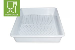 Food container with openwork bottom 540x380x80 mm