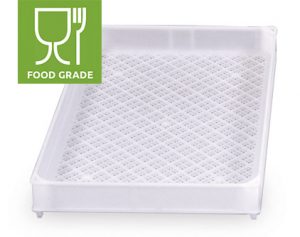 Food container with openwork bottom 600x400x59 mm