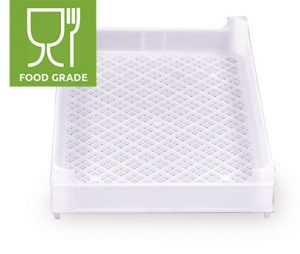 Food container with openwork bottom 600x400x77 mm