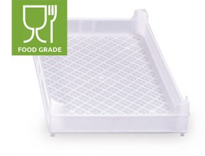 Food container with openwork bottom 600x400x92 mm