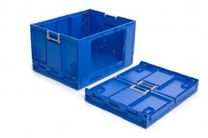 Foldable plastic container with window 800x600x465 mm